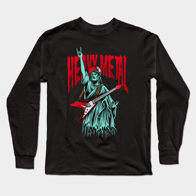 liberty Long Sleeve T-Shirt by terror machine std